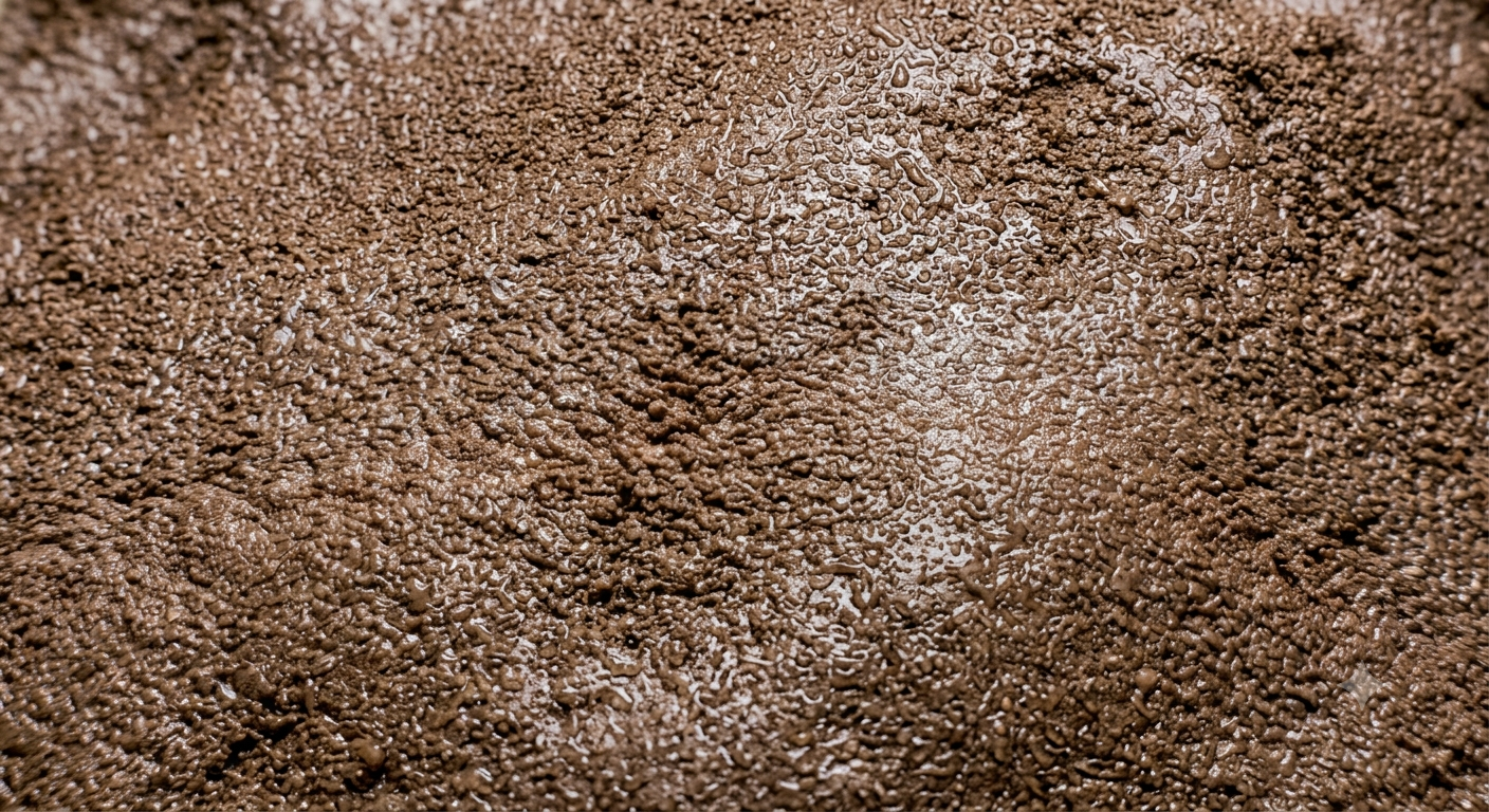 19 – Bulli Soil Close-up उच्च clay content वाली मिट्टी का माइक्रो दृश्य।