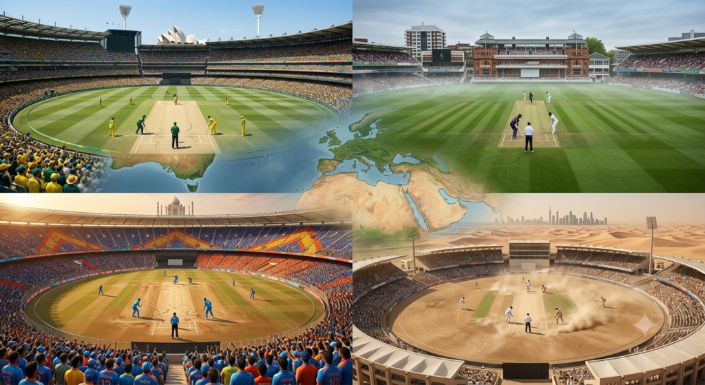 World Cricket Stadium Soil Comparison विभिन्न देशों की क्रिकेट पिचों की तुलना।