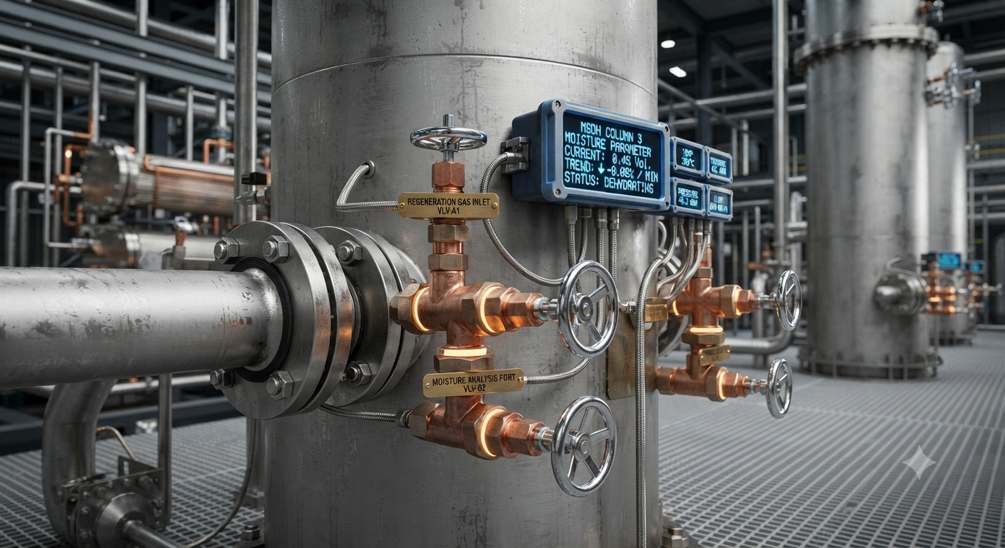 Ethanol Blending in India - Molecular Sieve Dehydration unit extracting final water traces from fuel.